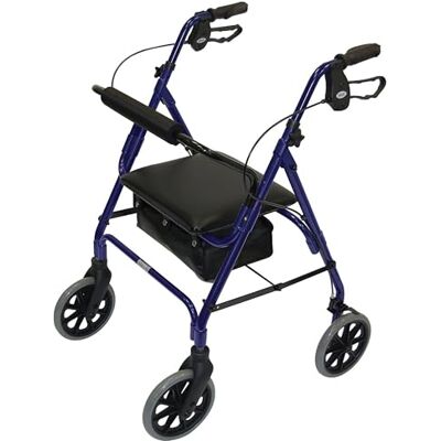 Days Patterson Medical Rollator - Quatre Roues - Bleu - Déambulateur Days Patterson Medical Rollator - Quatre Roues - Bleu - Déambulateur