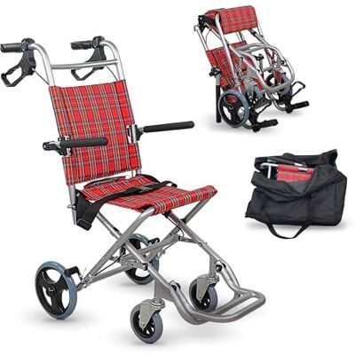 Mobiclinic ®, Neptuno Fauteuil roulant de transport pliable pour adultes et handicapés, Siège et dossier ergonomiques, Repose-pieds et accoudoirs, Ceinture de sécurité, Léger, Aluminium Mobiclinic ®, Neptuno Fauteuil roulant de transport pliable pour adultes et handicapés, Siège et dossier ergonomiques, Repose-pieds et accoudoirs, Ceinture de sécurité, Léger, Aluminium