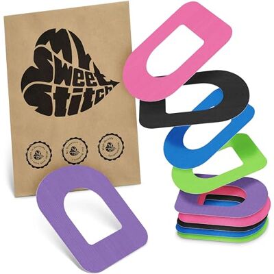 MySweetStitch Omnipod Ringpatch – 10x patchs de fixation ovales pour pompe à insuline, maintien extra fort autour du pod, imperméable & doux pour la peau, hypoallergénique, Made in Germany, Rainbow MySweetStitch Omnipod Ringpatch – 10x patchs de fixation ovales pour pompe à insuline, maintien extra fort autour du pod, imperméable & doux pour la peau, hypoallergénique, Made in Germany, Rainbow