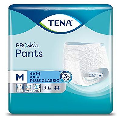 TENA Pants Plus Classic Lot de 4 pantalons taille M (80 cm-110 cm) 4 paquets de 14 TENA Pants Plus Classic Lot de 4 pantalons taille M (80 cm-110 cm) 4 paquets de 14