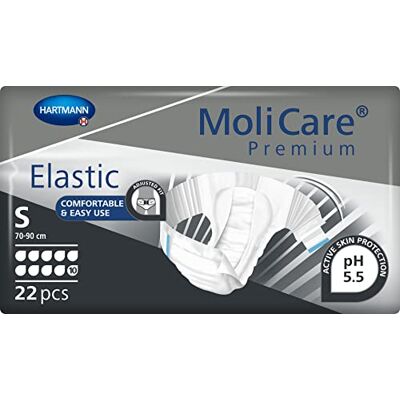 Molicare Slip élastique de qualité supérieure 10 gouttes Taille S Molicare Slip élastique de qualité supérieure 10 gouttes Taille S