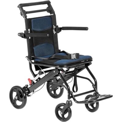 VEVOR Fauteuil roulant, chaise de transport ultra légère en alliage d'aluminium pour adultes, fauteuil roulant pliable avec bras rabattables de longueur de bureau, frein autobloquant, siège de 40 cm VEVOR Fauteuil roulant, chaise de transport ultra légère en alliage d'aluminium pour adultes, fauteuil roulant pliable avec bras rabattables de longueur de bureau, frein autobloquant, siège de 40 cm