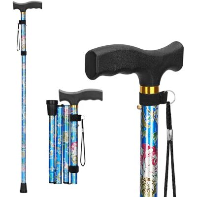 supregear Canne de Marche Pliable Bâton de Marche Réglable en Hauteur, Canne de Voyage Légère et Flexible, Aide à la Mobilité Pliable pour Équilibre, pour Hommes et Femmes supregear Canne de Marche Pliable Bâton de Marche Réglable en Hauteur, Canne de Voyage Légère et Flexible, Aide à la Mobilité Pliable pour Équilibre, pour Hommes et Femmes