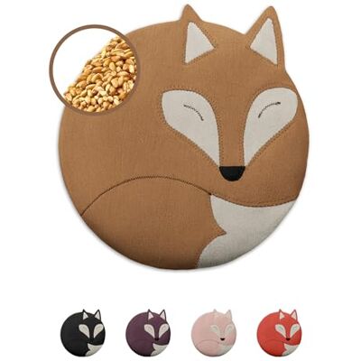 Leschi Coussin chauffant à 4 compartiments Passe au micro-ondes Idéal comme aide naturelle en cas de douleurs abdominales et menstruelles En coton bio naturel et blé bio Renard, marron Leschi Coussin chauffant à 4 compartiments Passe au micro-ondes Idéal comme aide naturelle en cas de douleurs abdominales et menstruelles En coton bio naturel et blé bio Renard, marron