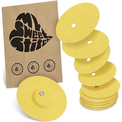 MySweetStitch FreeStyle Libre 3/3 Plus Overpatch – 10x patchs de fixation ronds, maintien extra fort sur le capteur, imperméable & doux pour la peau, hypoallergénique, Made in Germany, Yellow Aide à lutter contre le décollage prématuré, imperméable et s MySweetStitch FreeStyle Libre 3/3 Plus Overpatch – 10x patchs de fixation ronds, maintien extra fort sur le capteur, imperméable & doux pour la peau, hypoallergénique, Made in Germany, Yellow Aide à lutter contre le décollage prématuré, imperméable et s