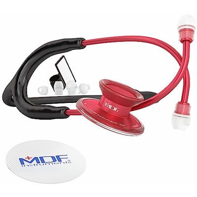 MDF Instruments MDF® Acoustica Stéthoscope à 2 têtes de luxe léger et à 2 têtes MDF 747XP Rouge et noir MDF Instruments MDF® Acoustica Stéthoscope à 2 têtes de luxe léger et à 2 têtes MDF 747XP Rouge et noir