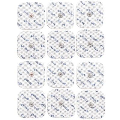 Axion 12 électrodes 5x5 cm Compatible avec les appareils Beurer et Sanitas Electrostimulateur TENS et EMS avec connexion par bouton pression de 3,5 mm Axion 12 électrodes 5x5 cm Compatible avec les appareils Beurer et Sanitas Electrostimulateur TENS et EMS avec connexion par bouton pression de 3,5 mm