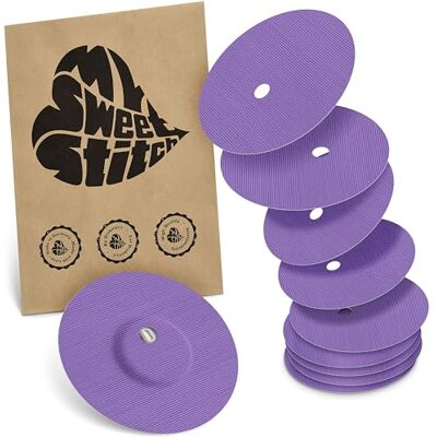MySweetStitch FreeStyle Libre 3/3 Plus Overpatch – 10x patchs de fixation ronds, maintien extra fort sur le capteur, imperméable & doux pour la peau, hypoallergénique, Made in Germany, Purple Aide à lutter contre le décollage prématuré, imperméable et s MySweetStitch FreeStyle Libre 3/3 Plus Overpatch – 10x patchs de fixation ronds, maintien extra fort sur le capteur, imperméable & doux pour la peau, hypoallergénique, Made in Germany, Purple Aide à lutter contre le décollage prématuré, imperméable et s