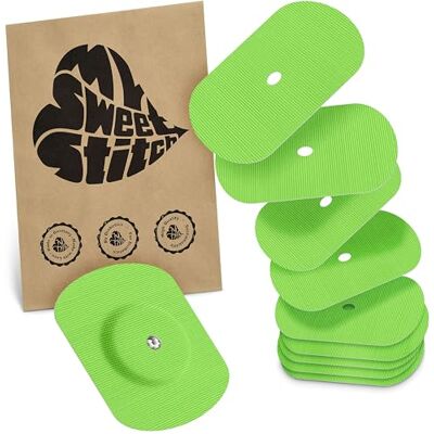MySweetStitch FreeStyle Libre 1/2 Overpatch – 10x patchs de fixation ovales, maintien extra fort sur le capteur, imperméable & doux pour la peau, hypoallergénique, Made in Germany, Lime MySweetStitch FreeStyle Libre 1/2 Overpatch – 10x patchs de fixation ovales, maintien extra fort sur le capteur, imperméable & doux pour la peau, hypoallergénique, Made in Germany, Lime