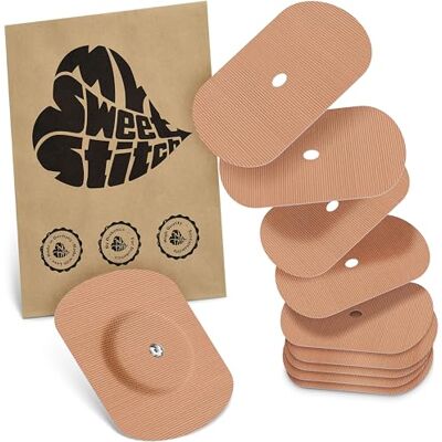 MySweetStitch FreeStyle Libre 1/2 Overpatch – 10x patchs de fixation ovales, maintien extra fort sur le capteur, imperméable & doux pour la peau, hypoallergénique, Made in Germany, Beige MySweetStitch FreeStyle Libre 1/2 Overpatch – 10x patchs de fixation ovales, maintien extra fort sur le capteur, imperméable & doux pour la peau, hypoallergénique, Made in Germany, Beige
