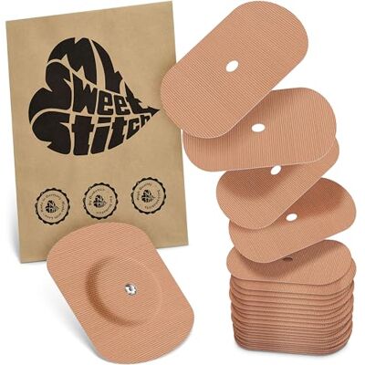 MySweetStitch FreeStyle Libre 1/2 Overpatch – 25x patchs de fixation ovales, maintien extra fort sur le capteur, imperméable & doux pour la peau, hypoallergénique, Made in Germany, Beige MySweetStitch FreeStyle Libre 1/2 Overpatch – 25x patchs de fixation ovales, maintien extra fort sur le capteur, imperméable & doux pour la peau, hypoallergénique, Made in Germany, Beige