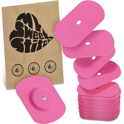MySweetStitch FreeStyle Libre 1/2 Overpatch – 25x patchs de fixation ovales, maintien extra fort sur le capteur, imperméable & doux pour la peau, hypoallergénique, Made in Germany, Pink MySweetStitch FreeStyle Libre 1/2 Overpatch – 25x patchs de fixation ovales, maintien extra fort sur le capteur, imperméable & doux pour la peau, hypoallergénique, Made in Germany, Pink