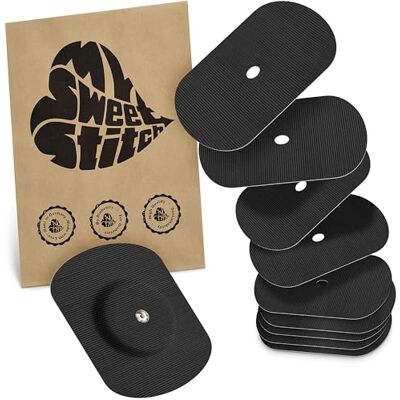 MySweetStitch FreeStyle Libre 1/2 Overpatch – 10x patchs de fixation ovales, maintien extra fort sur le capteur, imperméable & doux pour la peau, hypoallergénique, Made in Germany, Black MySweetStitch FreeStyle Libre 1/2 Overpatch – 10x patchs de fixation ovales, maintien extra fort sur le capteur, imperméable & doux pour la peau, hypoallergénique, Made in Germany, Black
