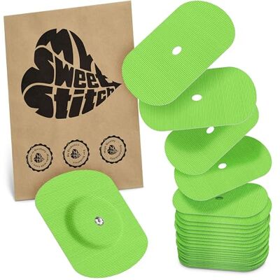 MySweetStitch FreeStyle Libre 1/2 Overpatch – 25x patchs de fixation ovales, maintien extra fort sur le capteur, imperméable & doux pour la peau, hypoallergénique, Made in Germany, Lime MySweetStitch FreeStyle Libre 1/2 Overpatch – 25x patchs de fixation ovales, maintien extra fort sur le capteur, imperméable & doux pour la peau, hypoallergénique, Made in Germany, Lime
