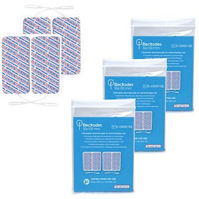 TensCare E-CM50100 Lot de 4 électrodes 50 x 100 mm TensCare E-CM50100 Lot de 4 électrodes 50 x 100 mm