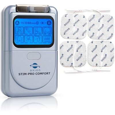 Axion Electrostimulateur TENS STIM-Pro Comfort Anti-Douleur par électrostimulation Dispositif médical certifié Axion Electrostimulateur TENS STIM-Pro Comfort Anti-Douleur par électrostimulation Dispositif médical certifié