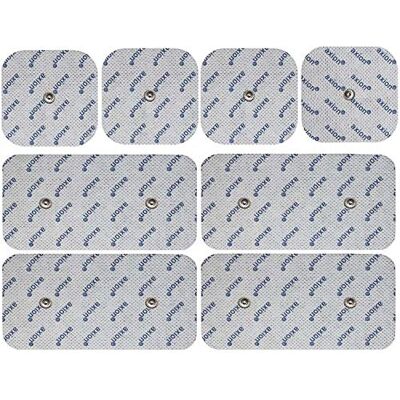 Axion Lot de 8 électrodes Mixtes Patch Compatible avec Les appareils COMPEX Electrostimulateur TENS et EMS avec Connexion par Bouton Pression de 3,75 mm Axion Lot de 8 électrodes Mixtes Patch Compatible avec Les appareils COMPEX Electrostimulateur TENS et EMS avec Connexion par Bouton Pression de 3,75 mm