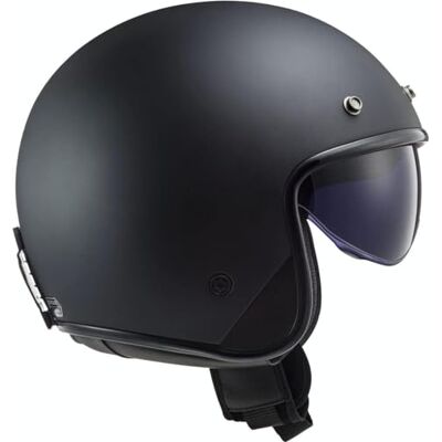 LS2 Casque moto OF601 BOB SOLID MATT BLACK, Noir, S LS2 Casque moto OF601 BOB SOLID MATT BLACK, Noir, S
