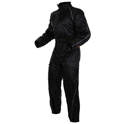 A-pro Combinaison de pluie, imperméable, pour moto, noire, taille XL A-pro Combinaison de pluie, imperméable, pour moto, noire, taille XL