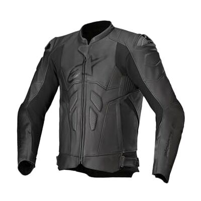 Alpinestars Dusk Blouson de moto en cuir, noir, 60 Alpinestars Dusk Blouson de moto en cuir, noir, 60