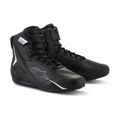Alpinestars Faster-4 Chaussures de moto, schwarz, 8.5 Alpinestars Faster-4 Chaussures de moto, schwarz, 8.5