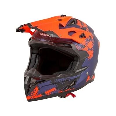 Casque Poison DART KSK - Bleu nuit & orange fluo - Type Cross Casque Poison DART KSK - Bleu nuit & orange fluo - Type Cross