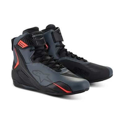 Alpinestars Faster-4 Chaussures de moto, schwarz/grau/rot, 13 Alpinestars Faster-4 Chaussures de moto, schwarz/grau/rot, 13