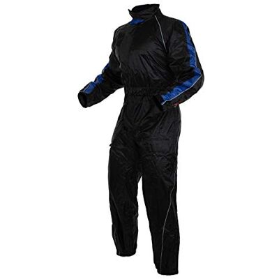 A-pro Combinaison de pluie, imperméable, pour moto, scooter, veste, bleue, taille 3XL A-pro Combinaison de pluie, imperméable, pour moto, scooter, veste, bleue, taille 3XL