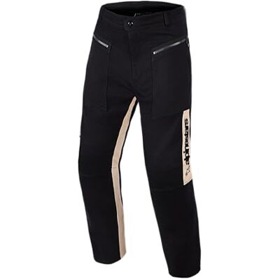 Alpinestars Flex-Ast Canvas Pantalon textile moto, noir/beige, 4XL Alpinestars Flex-Ast Canvas Pantalon textile moto, noir/beige, 4XL