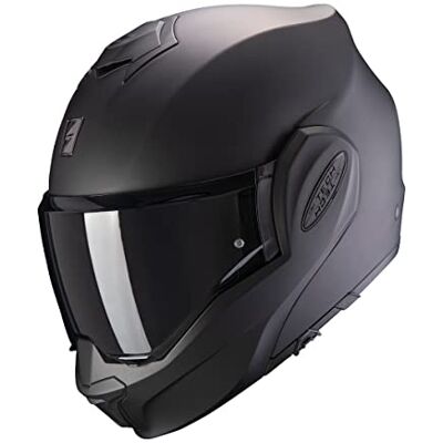 Scorpion Casque DE Moto EXO Tech Solid, Noir Mat,L Scorpion Casque DE Moto EXO Tech Solid, Noir Mat,L