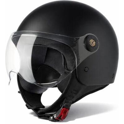 Vinz Duoro Casque Moto Type Jet pour Scooter et Cyclomoteur Pour Hommes et Femmes Tailles XS à XXL Visière Intégrée Homologué ECE 22.06 Vinz Duoro Casque Moto Type Jet pour Scooter et Cyclomoteur Pour Hommes et Femmes Tailles XS à XXL Visière Intégrée Homologué ECE 22.06