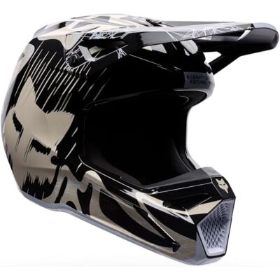 Fox Racing FOX V1 Diffuse Special Edition Casque de motocross jeunesse, noir/beige, Y/S (49/51) Fox Racing FOX V1 Diffuse Special Edition Casque de motocross jeunesse, noir/beige, Y/S (49/51)