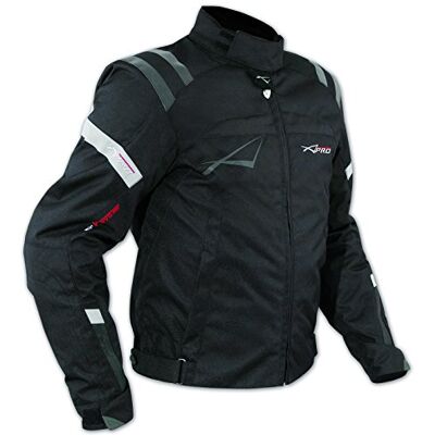 A-pro Blouson Textile Motard Sport Protections Doublure Hiver Moto Touring Noir 3XL A-pro Blouson Textile Motard Sport Protections Doublure Hiver Moto Touring Noir 3XL