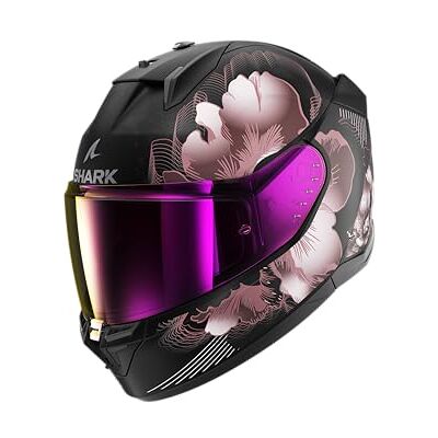 Shark , Casque intégral moto D-SWKAL 3 MAYFER Mat, Black violet gold KVQ, Taille S Shark , Casque intégral moto D-SWKAL 3 MAYFER Mat, Black violet gold KVQ, Taille S