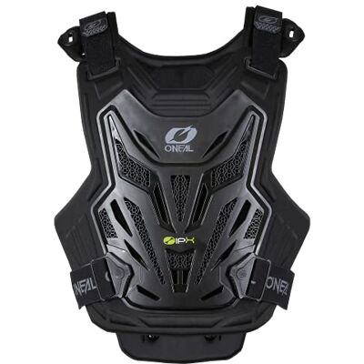 O'NEAL Protège-poitrine léger Motocross Enduro Haut confort grâce à la mousse biologique interne, certifié CE 14021 Split Chest Protector Lite V.23 Adultes Noir O'NEAL Protège-poitrine léger Motocross Enduro Haut confort grâce à la mousse biologique interne, certifié CE 14021 Split Chest Protector Lite V.23 Adultes Noir