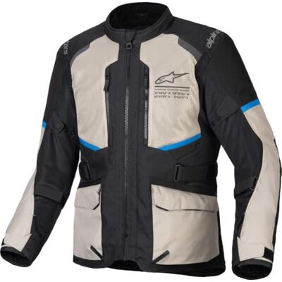 Alpinestars Andes Air Drystar veste textile de moto imperméable, noir/gris/bleu, 4XL Alpinestars Andes Air Drystar veste textile de moto imperméable, noir/gris/bleu, 4XL
