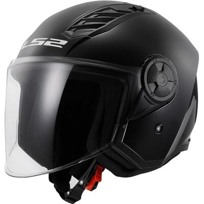 LS2 , Casque jet moto Airflow blackmat, L LS2 , Casque jet moto Airflow blackmat, L