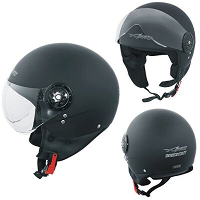 A-pro -pro Scooter Casque Moto Ville Jet Demi Anti Scratch Avio Visiere Noir Mat L A-pro -pro Scooter Casque Moto Ville Jet Demi Anti Scratch Avio Visiere Noir Mat L