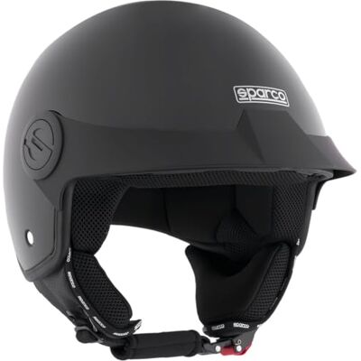 Sparco Riders Casque Demi-Jet, Casque Scooter SP602 Homologué ECE 22.06, Vintage avec Visière Solaire et Déclencheur Micrométrique, Idéal pour la Ville, Homme et Femme Sparco Riders Casque Demi-Jet, Casque Scooter SP602 Homologué ECE 22.06, Vintage avec Visière Solaire et Déclencheur Micrométrique, Idéal pour la Ville, Homme et Femme