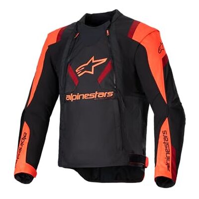 Alpinestars T-Stunt Air Blouson textile de moto, schwarz/neon-rot, 2XL Alpinestars T-Stunt Air Blouson textile de moto, schwarz/neon-rot, 2XL
