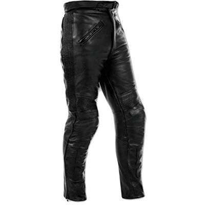 A-pro Pantalon de moto en cuir avec protections personnalisées, homologué CE, unisexe A-pro Pantalon de moto en cuir avec protections personnalisées, homologué CE, unisexe