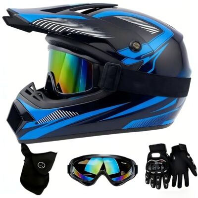Generic Motocross Helm Kinder, Downhill Motorradhelm für Herren und Damen Protection de la tête Generic Motocross Helm Kinder, Downhill Motorradhelm für Herren und Damen Protection de la tête