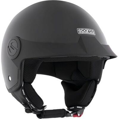 SPARCO Riders Casque Demi-Jet, Casque Scooter SP602 Homologué ECE 22.06, Vintage avec Visière Solaire et Déclencheur Micrométrique, Idéal pour la Ville, Homme et Femme SPARCO Riders Casque Demi-Jet, Casque Scooter SP602 Homologué ECE 22.06, Vintage avec Visière Solaire et Déclencheur Micrométrique, Idéal pour la Ville, Homme et Femme