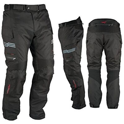 A-pro Moto Pantalon Impermeable Thermique Protections CE Thermique Noir 34 A-pro Moto Pantalon Impermeable Thermique Protections CE Thermique Noir 34
