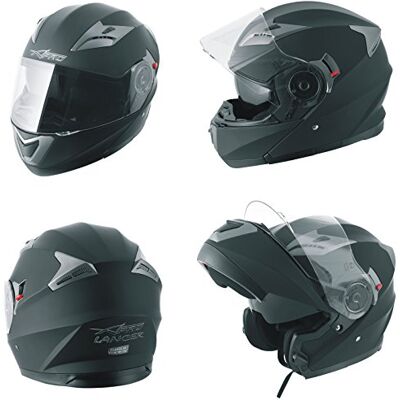 A-pro -pro Casque Modulable Moto Transformable Visière Pare Soleil Mat Noir L A-pro -pro Casque Modulable Moto Transformable Visière Pare Soleil Mat Noir L