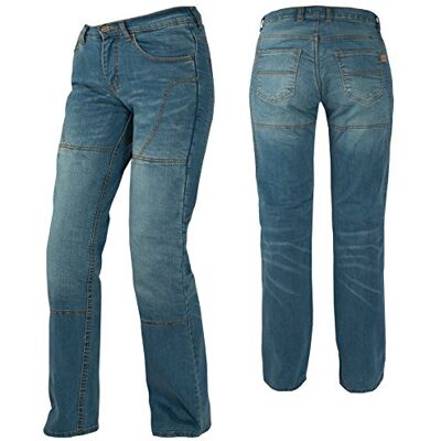 A-pro Jeans femme pantalon Lady Moto protections homologuées renforts Kevlar bleu A-pro Jeans femme pantalon Lady Moto protections homologuées renforts Kevlar bleu