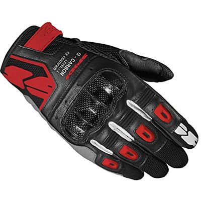 SPIDI Gants de moto en cuir pour homme avec protections SPIDI Gants de moto en cuir pour homme avec protections
