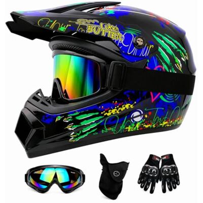 Generic Motocross Helm Kinder, Downhill Motorradhelm für Herren und Damen Protection de la tête Generic Motocross Helm Kinder, Downhill Motorradhelm für Herren und Damen Protection de la tête