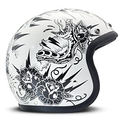 Casque Moto DMD Vintage - Coque en fibre de verre, Doublure amovible, ECE Casque Moto DMD Vintage - Coque en fibre de verre, Doublure amovible, ECE