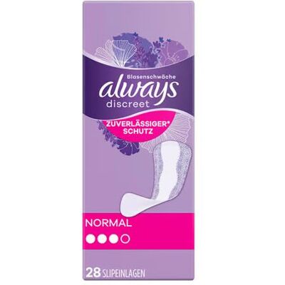 Always Discreet Normal Lot de 28 serviettes hygiéniques d'incontinence pour femme Protection forte que vous ne sentirez à peine Always Discreet Normal Lot de 28 serviettes hygiéniques d'incontinence pour femme Protection forte que vous ne sentirez à peine